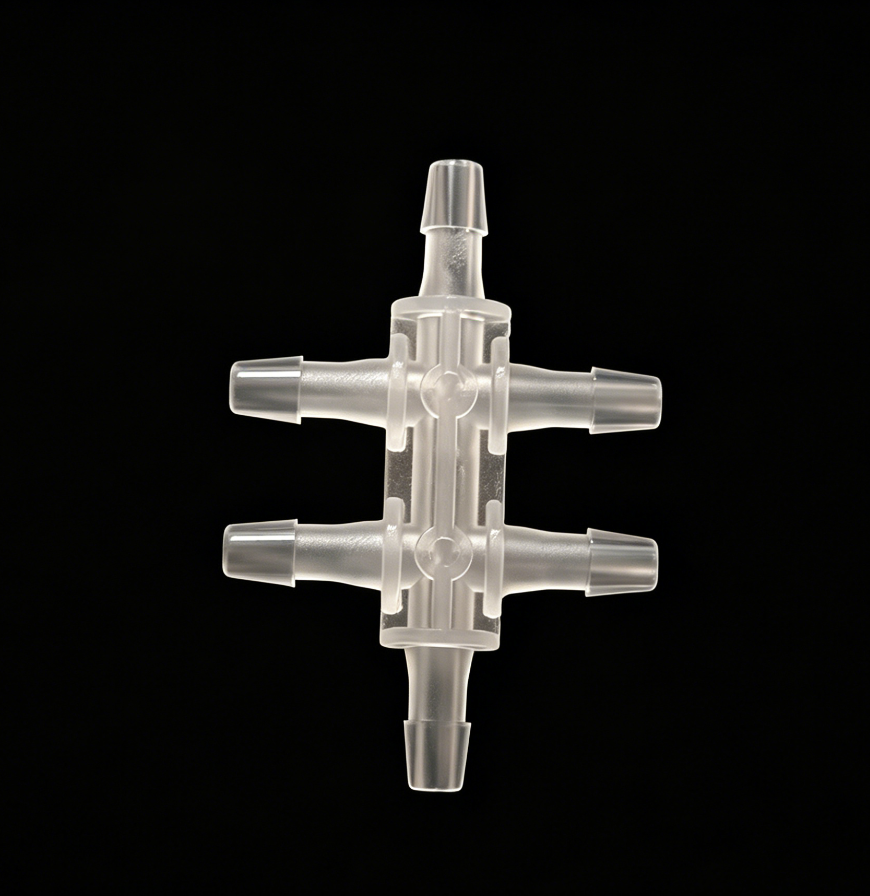 6-way barbed hose connector-10PACK