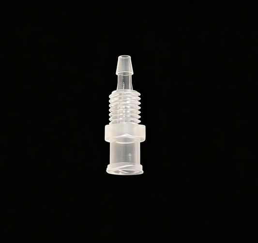 1/4-28UNF female luer to barded adaptor & nut-10PACK