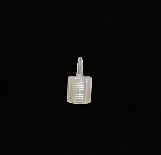 Barb to Female 1/4-28UNF Threaded Tube Connector, PP-10pack