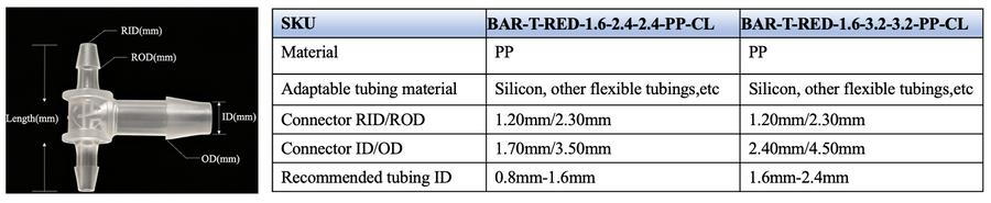 T Barbed Reducing Adapter – 10PACK