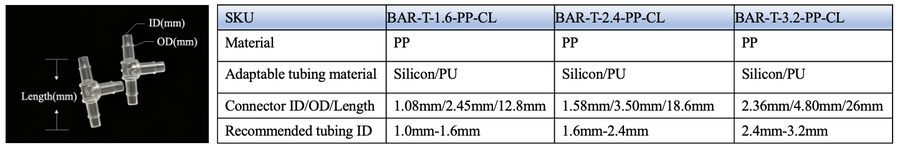 T Barbed Adapter - 10PACK