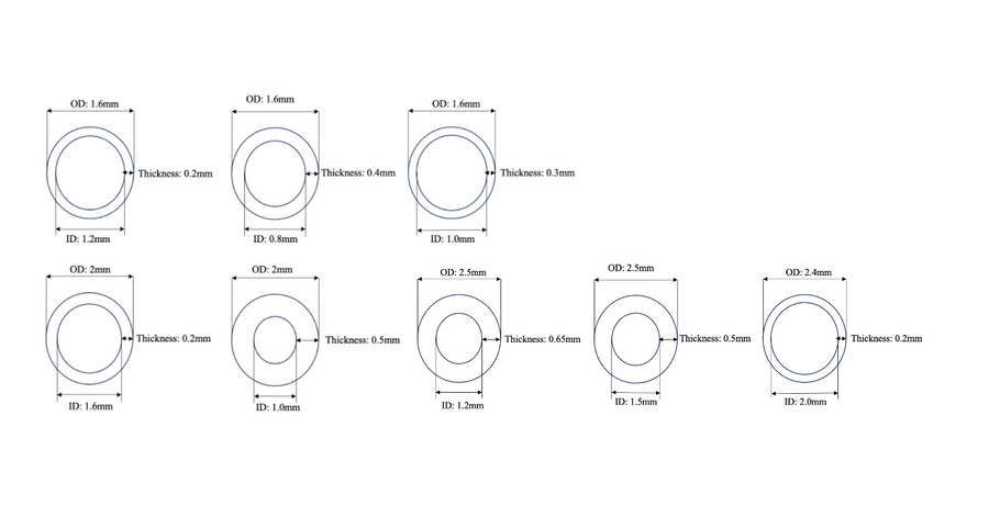 Microfuidic PTFE Tubing - 1M